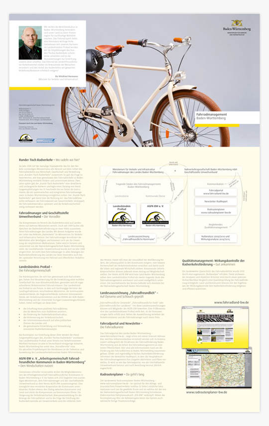 Faltplakat Fahrradmanager (Rückseite)